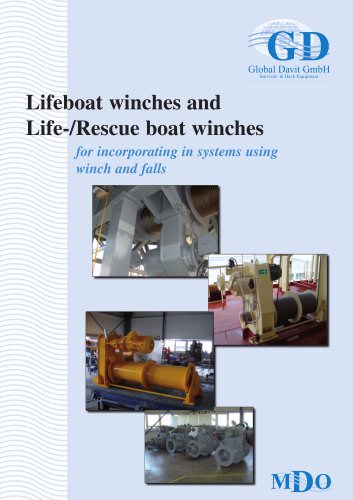 Lifeboat winches and Life-/Rescue boat winches