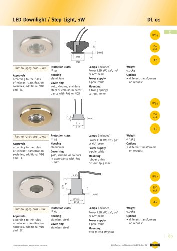DL 01 LED Downlight / Step Light
