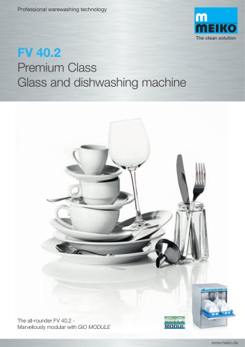 Catalogue Undercounter glass and dishwashing machines Premium-line FV 40.2