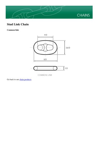 Stud Link Chain Common link