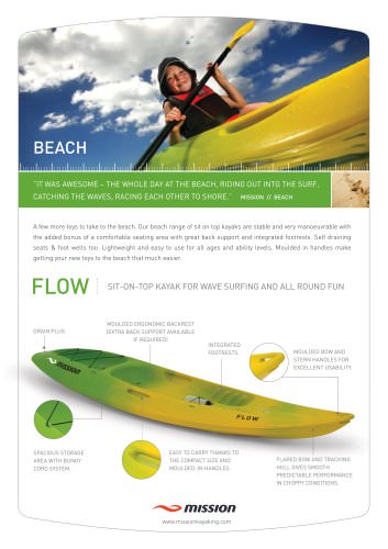 BEACH KAYAK BROCHURE