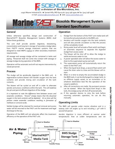 Biosolids Management System Standard Specification