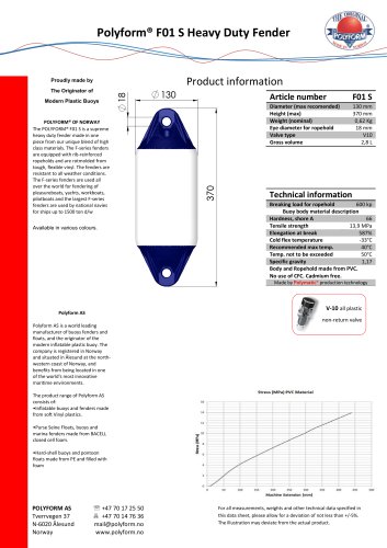 Polyform® F01 S Heavy Duty Fender