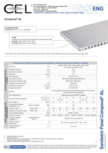 Sandwich Panel Compocel AL