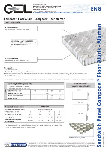 Sandwich panel COMPOCEL FLOOR