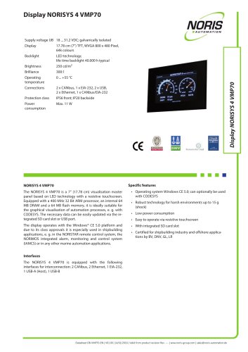 Datasheet VMP70