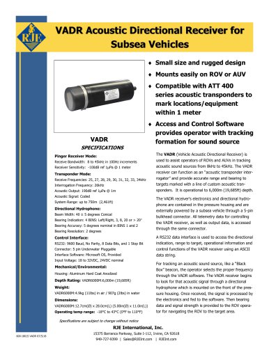 SEEKER Acoustic Directional Receiver