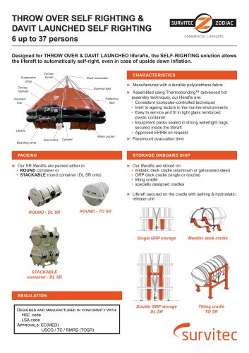 DL SR liferafts 25 & 37 persons