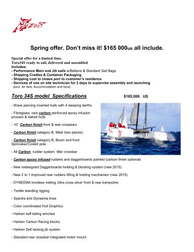 Toro34S 2015 Spring Sales Promotion