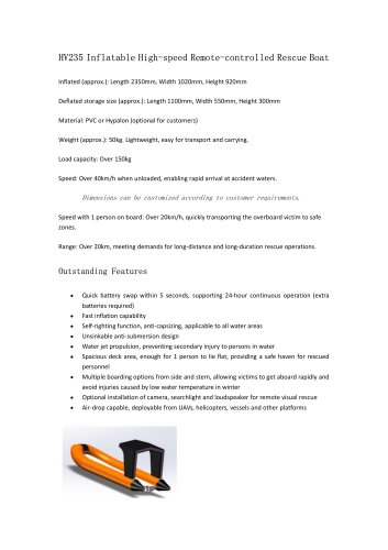 HVON Patrol marine drone HV235S