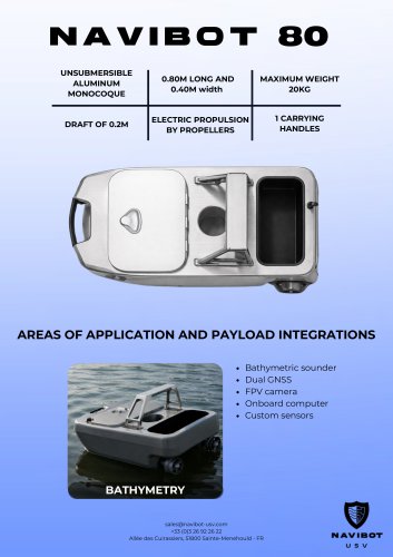 Navibot 80 Specs