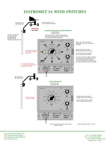 INSTROMET 5A WIND SWITCHES