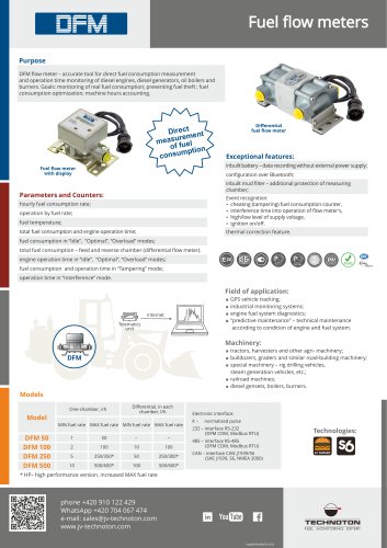 DFM Fuel flow meter